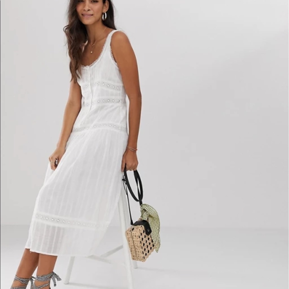 ASOS Sleeveless Lace MIDI Dress
